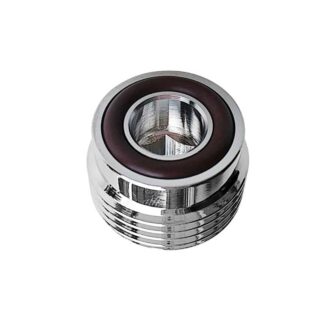 DIN Outlet Plug, Chromed Brass
