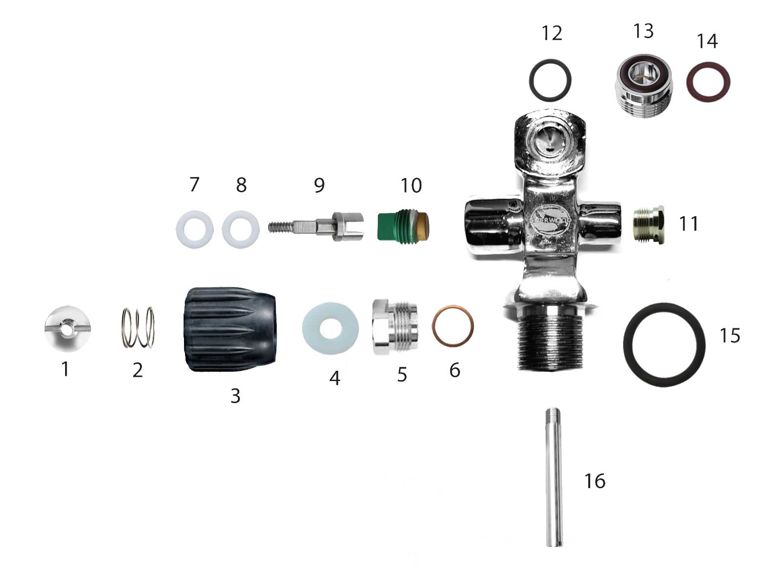 Sherwood Scuba Tank Valve